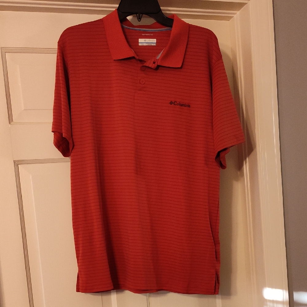 Columbia Men's Polo Shirt in Rich Red